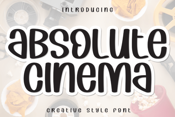 Absolute Cinema: A Whimsical Font for Creative Projects