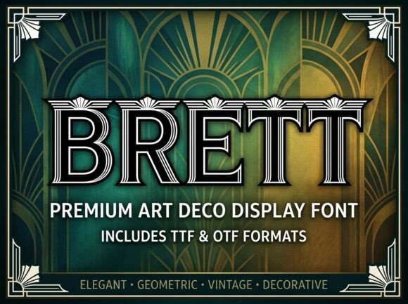 Brett: A Bold Display Font for Unforgettable Designs