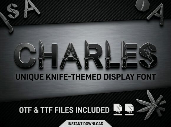 Charles: A Tactical Display Font for High-Impact Visuals