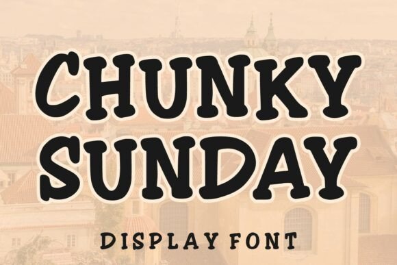 Chunky Sunday: A Bold Retro Font for Modern Projects