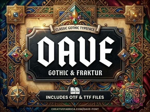Dave: A Decorative Display Font for Impactful Design