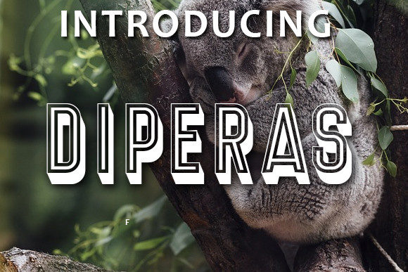 Diperas: Elevate Your Designs with This 3D Display Font