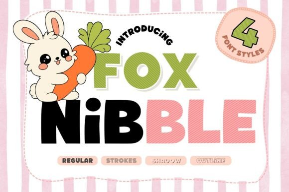 Discover Fox Nibble: A Playful & Chunky Display Font