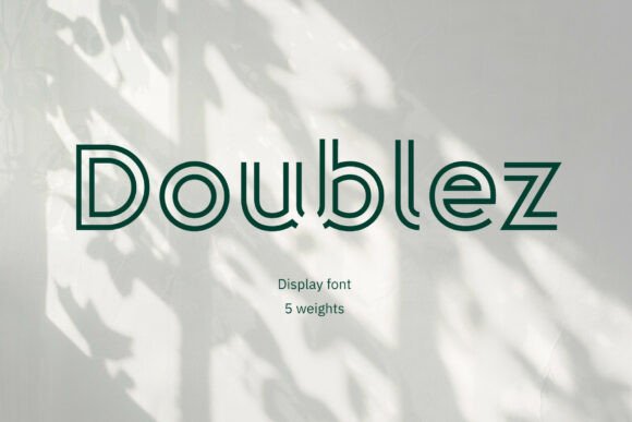 Doublez: The Modern Inline Display Typeface