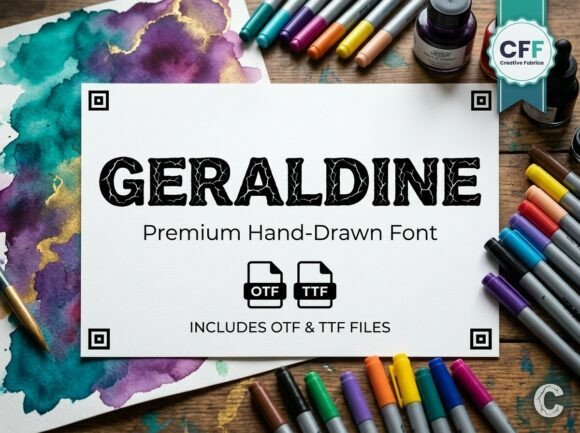 Geraldine: A Decorative Display Typeface for Impact