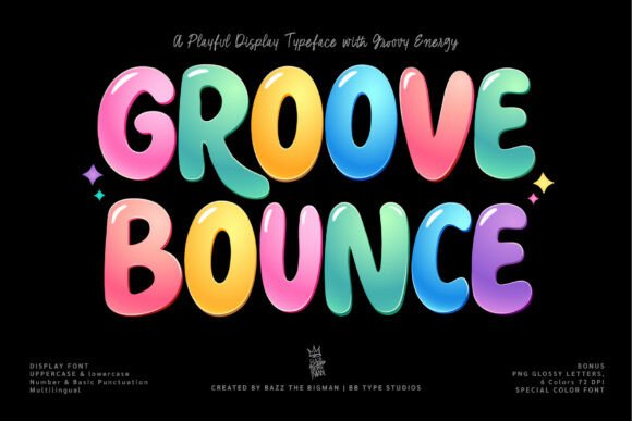 Groove Bounce: The Vibrant Display Typeface for Bold Designs