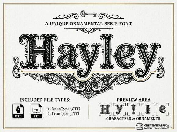 Hayley: A Display Font for Bold, Artistic Design