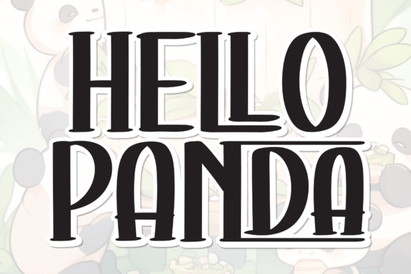 Hello Panda: A Playful, High-Impact Display Font