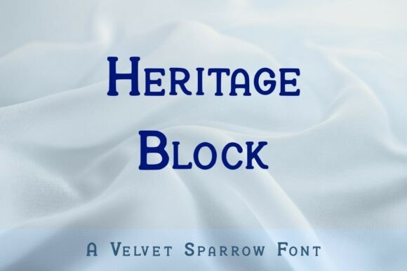 Heritage Block: A Fresh Take on Friendly Display Typography