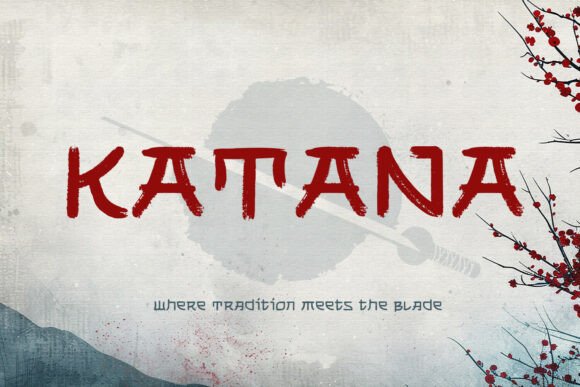 Katana: Where Tradition Meets the Blade in Typography