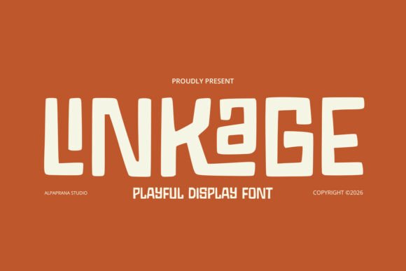 Linkage: A Modern Display Font for Creative Projects