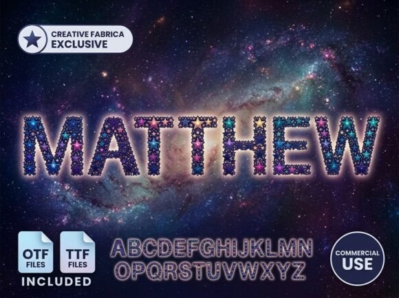 Matthew: A Decorative Display Font for High-Impact Designs