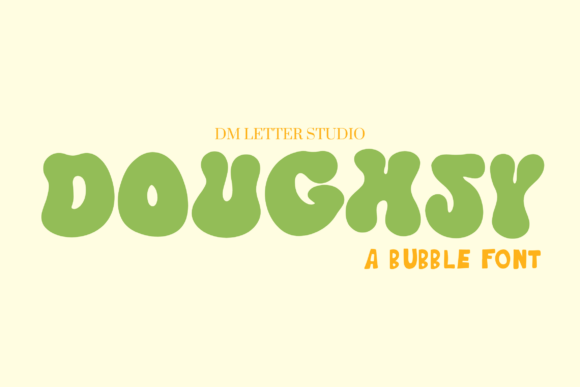 Meet Doughsy: The Playful Bubble Font for Cheerful Designs