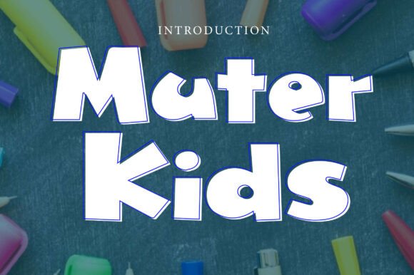 Muter Kids: A Fun, Playful Display Font for Creative Projects