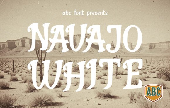 Navajo White: A Bold Typeface for Timeless Design