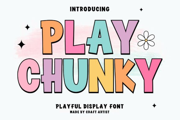 Play Chunky: Bold & Fun Display Font for Creative Projects