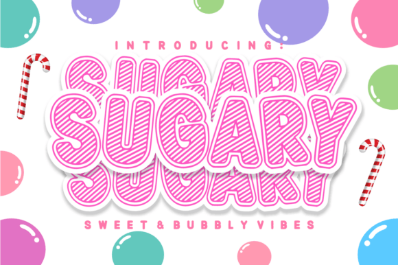 Sugary: A Sweet and Bubbly Kids Display Font