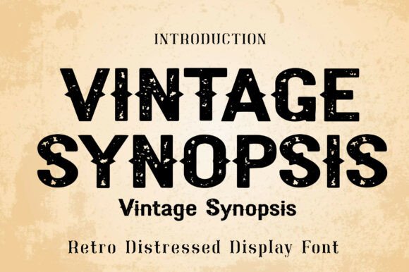 Vintage Synopsis: A Robust Retro Display Typeface